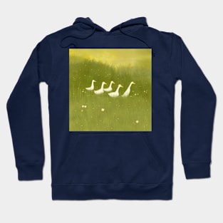 Geese in a Meadow Hoodie